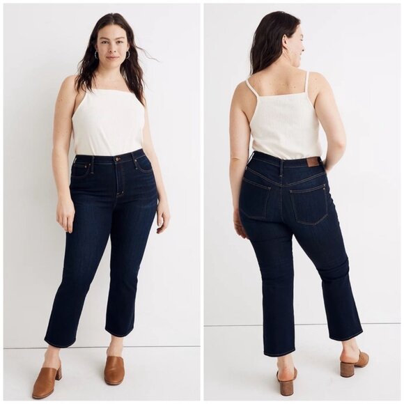 Madewell Curvy Cali Demi-Boot Jeans, Size 29/8, Medium Wash - Picture 1 of 16